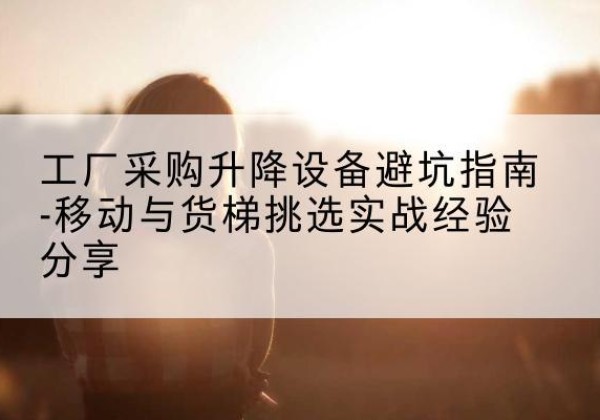 新津移动式升降机怎么选-工厂采购升降设备避坑指南-移动与货梯挑选实战经验分享